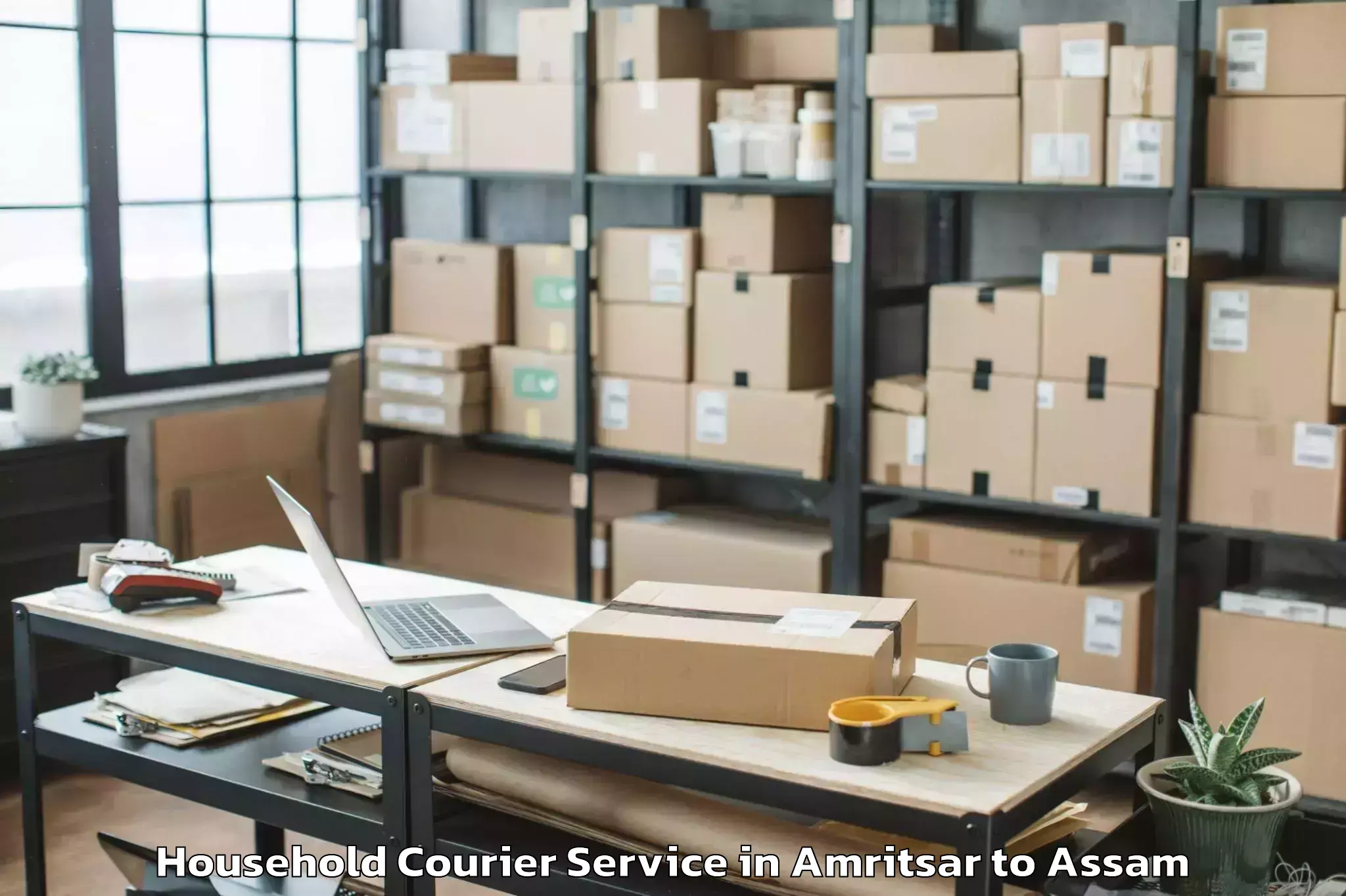 Get Amritsar to Nahorkatiya Household Courier